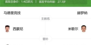 【大发体育】马竞vs赫罗纳首发：小蜘蛛、格子领衔 加拉格尔替补，大发助力你的致富之路！