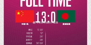 【大发体育】中体联世界杯：中国女足一队13-0孟加拉国，位列小组第一，大发助力你的致富之路！