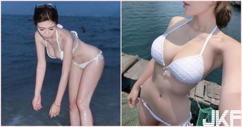 終於找到！海邊奶妹「白嫩大美乳」姿勢好犯規！大尺度畫面沒有極限…