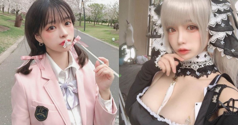 甜美制服正妹「展現超雄偉乳量」，胸前白嫩畫面太誘惑！